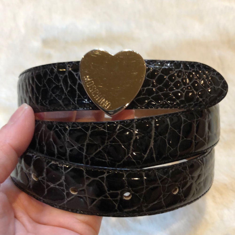 Moschino lizard belt
